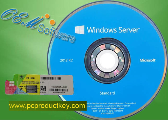Llave de la activación del paquete del DVD del pedazo del estándar R2 64 de Windows Server 2012 del curso de la vida
