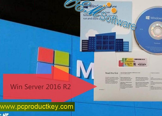 DVD Box Windows Server 2016 Standard R2 Key Sticker Oem Pack Online Activation